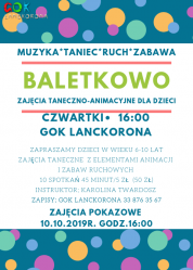 Grafika artykułu: BALETKOWO -nowe zajęcia