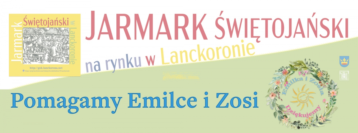 Grafika artykułu: Pomagamy Emilce i Zosi - na Jarmarku Świętojańskim