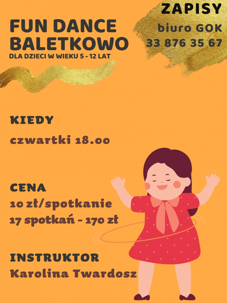 Grafika artykułu: Rytmika dla dzieci Fun Dance Baletkowo