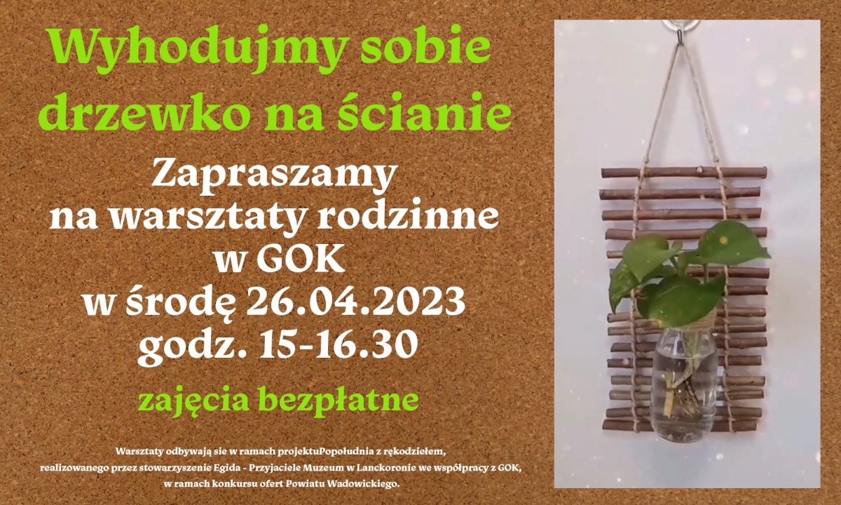 Grafika artykułu: Popołudnia z rękodziełem z... drzewkiem na ścianie