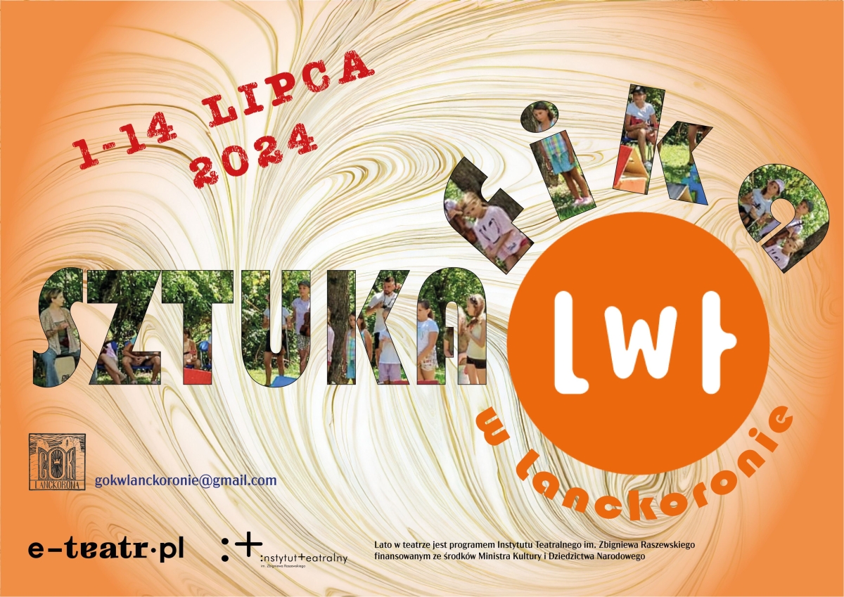 Grafika artykułu: SZTUKAfika - czyli Lato w teatrze, Lanckorona 2024 - finał 